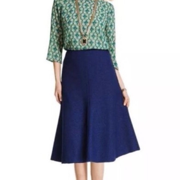 CAbi Blue Embossed Skirt - Picture 4 of 8